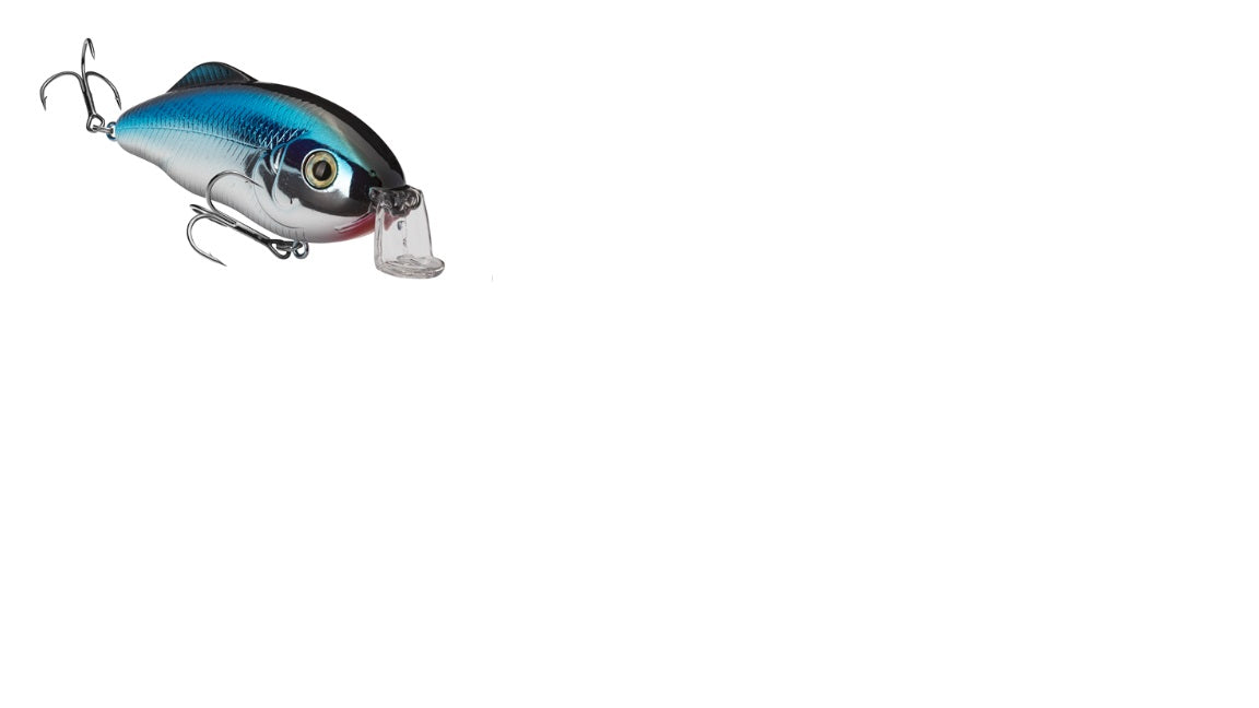 Strike King Hybrid Hunter Shallow 1/2oz  1-3ft Chrome Blue