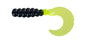Big Bite Fat Grub 2in 10ct Black/Chartreuse