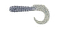 Big Bite Curl Tail Grub 2in 10ct Smoke Silver Flake