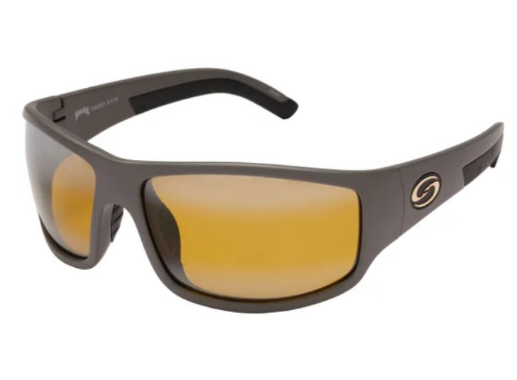 Strike King Sunglass S11 Optics Caddo Matte Grey Bi-Gradient Yellow inSpotlightin Lens