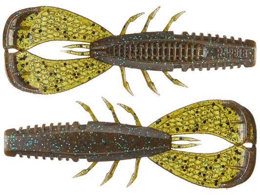 Rapala CrushCity Cleanup Craw 3.5in 7ct Green Pumpkin Blue