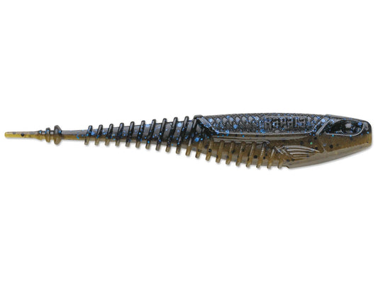 Rapala CrushCity Freeloader 4in 6ct Blk Blue Green Pumpkin