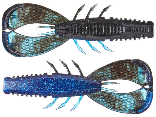 Rapala CrushCity Cleanup Craw 3.5in 7ct Black N Blue