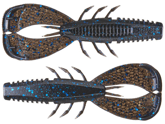 Rapala CrushCity Cleanup Craw 3.5in 7ct Black Blue Fleck
