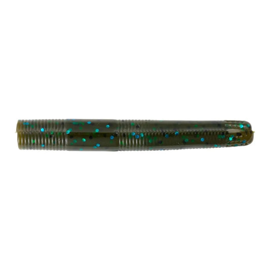Yum Ned Dinger 3in 8ct Green Pump/Blue Flake