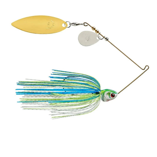 Booyah Covert 3/8oz White/Chart/Blue N/G-Tandem