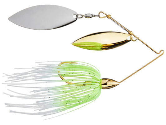 War Eagle Spinnerbait Gold Frame TW 1/4 White/Chartreuse