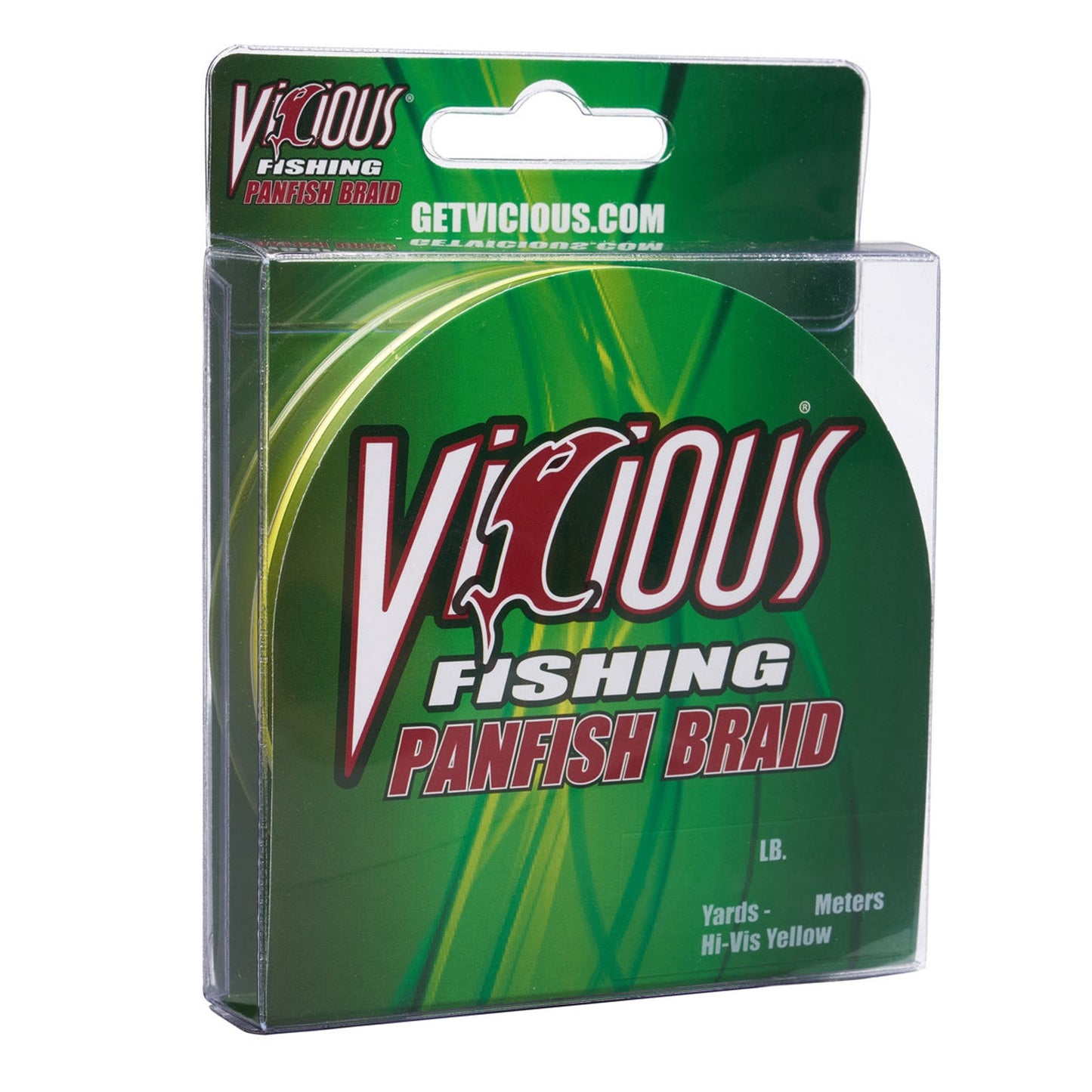 Vicious Panfish Braided Line HiVis Yellow 150yd 5lb