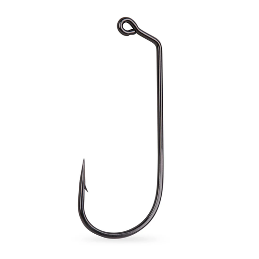 Mustad Jig Hook 60-Round Black 1000ct Size 2/0