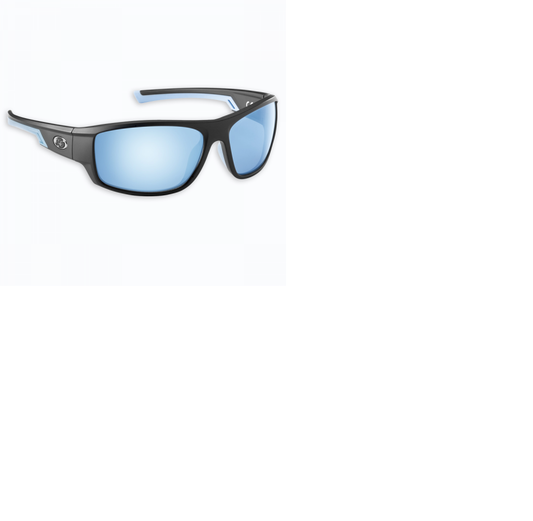 Flying Fisherman Reefline Matte Black Blue Mirror