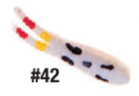 Betts Spin 1/16 Value Pack Split Tail White Coach Dog