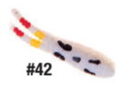 Betts Spin 1/8 Value Pack Split Tail White Coach Dog