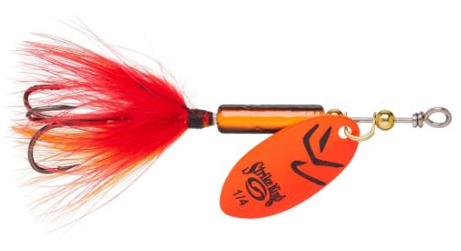 Strike King Bitsy Spinner 1/8 oz Fire Craw