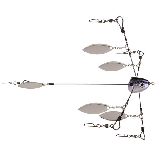 Strike King Tour Grade Titanium Umbrella Rig / Blue Gizzard