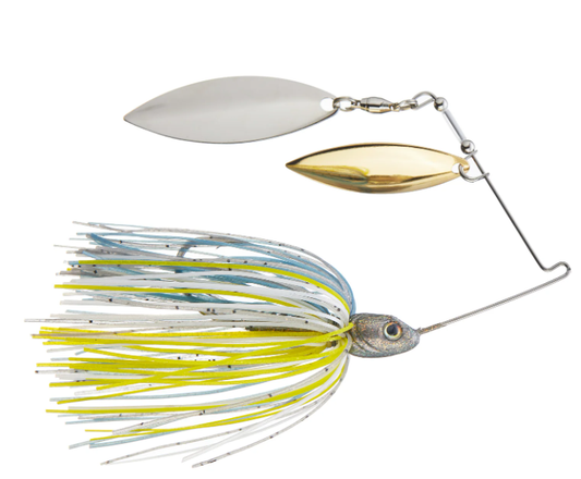 Strike King Tour Grade Compact Strike King Spinnerbait 1/2 oz (Willow/Willow) - Sexy Shad