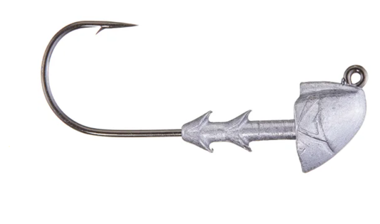 Buckeye The Shocker Swimbait Head - Light Wire 1/4 oz Unpainted 3pk