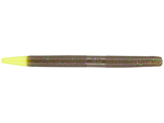 Yamamoto 5in SENKO 10pk Green PumpkinLarge Green & Purple Flake W Chartreuse Tail