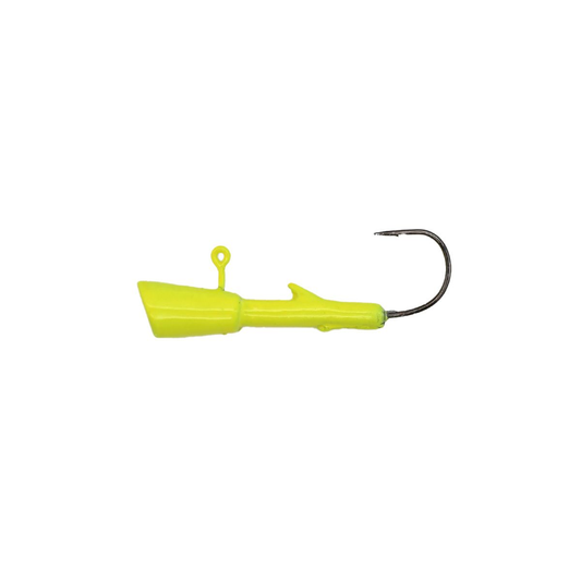 Leland Crappie Magnet Replacement Heads 5ct 1/32oz Chartreuse