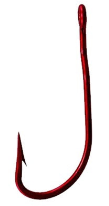 Tru Turn Catfish Hook Red Size 1 6ct