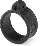 VMC Crossover Ring Black 8MM 10ct