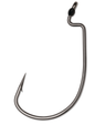 VMC Worm Hook Heavy Duty Wide Gap Black Nickel Size 2/0 6ct