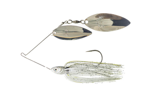 Dirty Jigs Compact Spinnerbait, Blue Glimmer Shad, 3/8oz