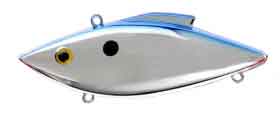 Bill Lewis Rattle Trap 3/4 Chrome Blue Back