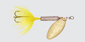 Yakima Rooster Tail 1/4 Chrome Yellowtail