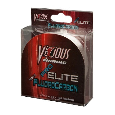 Vicious Pro Elite Fluorocarbon Clear 200yd 8lb