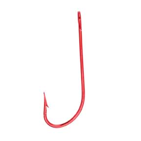 Eagle Claw Trailer Hook w/tube Red 6ct Size 1/0