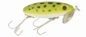 Arbogast Jointed Jitterbug 5/8 Frog White Belly