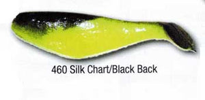 Luckie Strike Shad Minnow MC 3" 100ct Silk Chart/Black Back