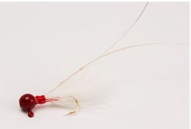 Slater Thread Neck Jig 1/32 Red/Red/White #6 Hook 3pk