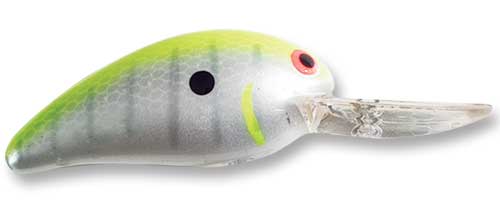 Bomber Model A 3/8 2-1/2 3-5' Chartreuse Shad