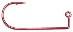 Mustad Jig Hook Red Needle Point 100ct Size 3/0