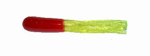Big Bite Crappie Tubes 1.5" 100ct Red/Chartreuse