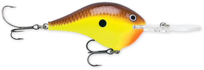 Rapala DT Series 3/4 Chartreuse Brown