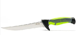 Mustad Fillet Knife- w/ Sheath Green Line 7"