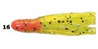 Southern Pro Umbrella Crappie Tube 2"10ct Orange/Chartreuse Pepper