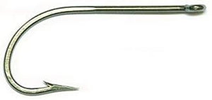 Mustad O'Shaughnessy Hook Stainless 100ct  Size 2/0