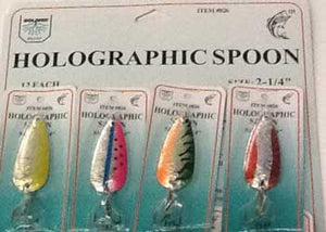 FJ Neil Holographic Spoons Assorted 1/4oz 12/cd