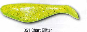Luckie Strike Shad Minnow 3" 100ct Chart Glitter