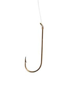 Eagle Claw Bronze Snelled Hook Size 8