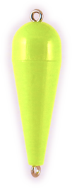Rainbow Torpedo Float 1/8oz Opaque Chartreuse 12ct