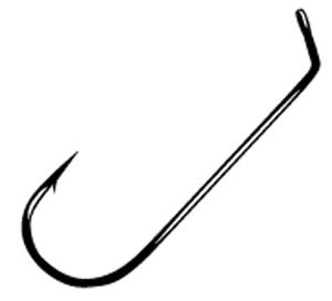 Gamakatsu Flat Eye Jig Hook 60 Rnd Bend Lite Wire 25ct Size 4/0