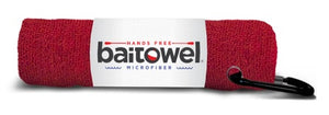 Baittowel Microfiber 15"x15" w/Clip Blood Red