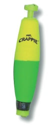 Betts Mr.Crappie Snappers Wgt 2" Cigar 2ct Yellow/Green