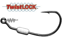 Owner Hook WeightedTwistlock Siz 5/0-1/8 3ct