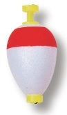 Betts Foam Float Unweighted Pear 1.25" 50ct Red/White