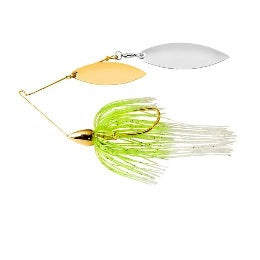 War Eagle Spinnerbait Gold Frame DW 1/2 White Chartreuse